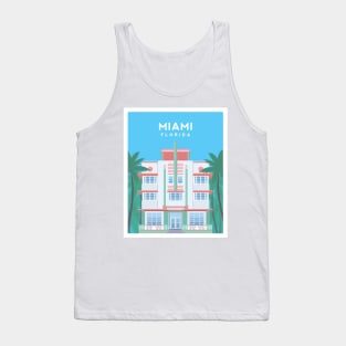 Miami, Florida - Art Deco Tank Top